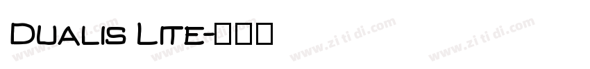 Dualis Lite字体转换